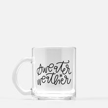 Load image into Gallery viewer, GLASS MUG | Sweater Weather
